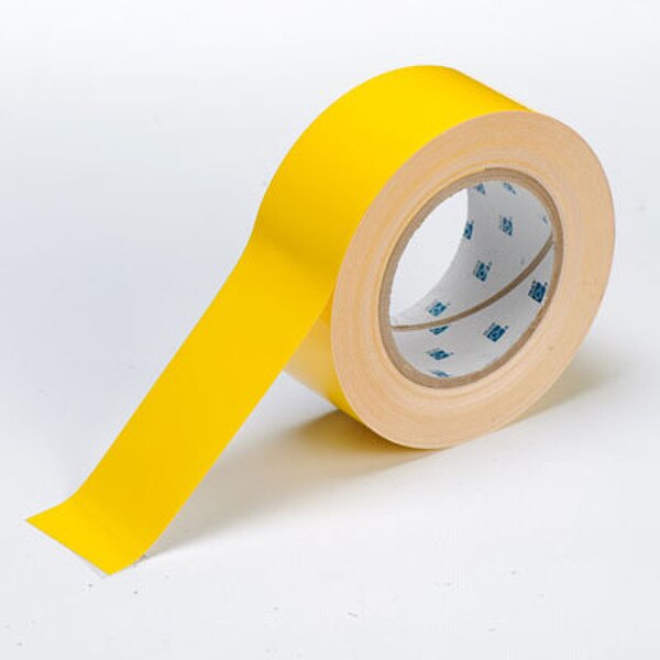 Brady 104312 ToughStripe Floor Marking Tape Yellow 2 inch